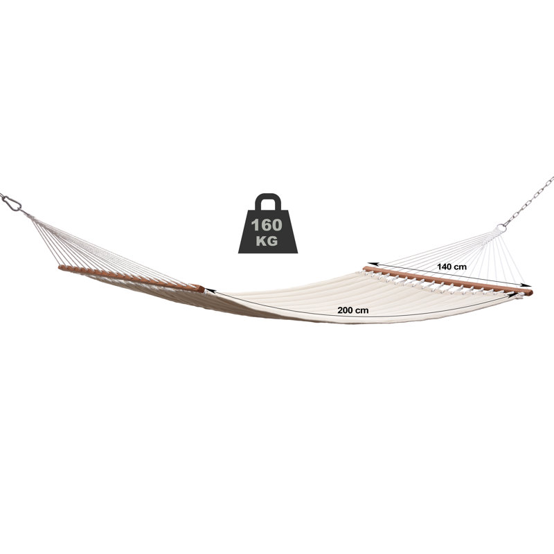 Abrah Double Classic Hammock, Beige
