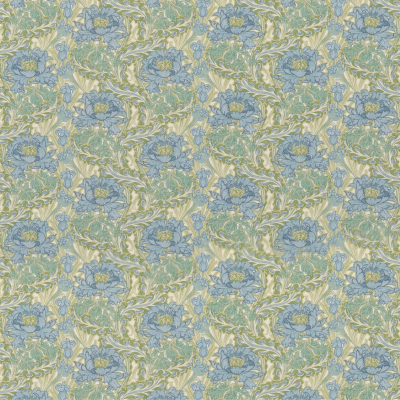 Original Brantwood Fabric, Blue/Green