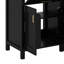 Modern 48-Inch Bathroom Vanity With Ceramic Sink, Flip Drawer, Double-Layer Door Shelves-116182729