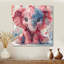 Rose bleu bébé éléphant - éléphant, reproduction d'art murale-1695287657-1695287664