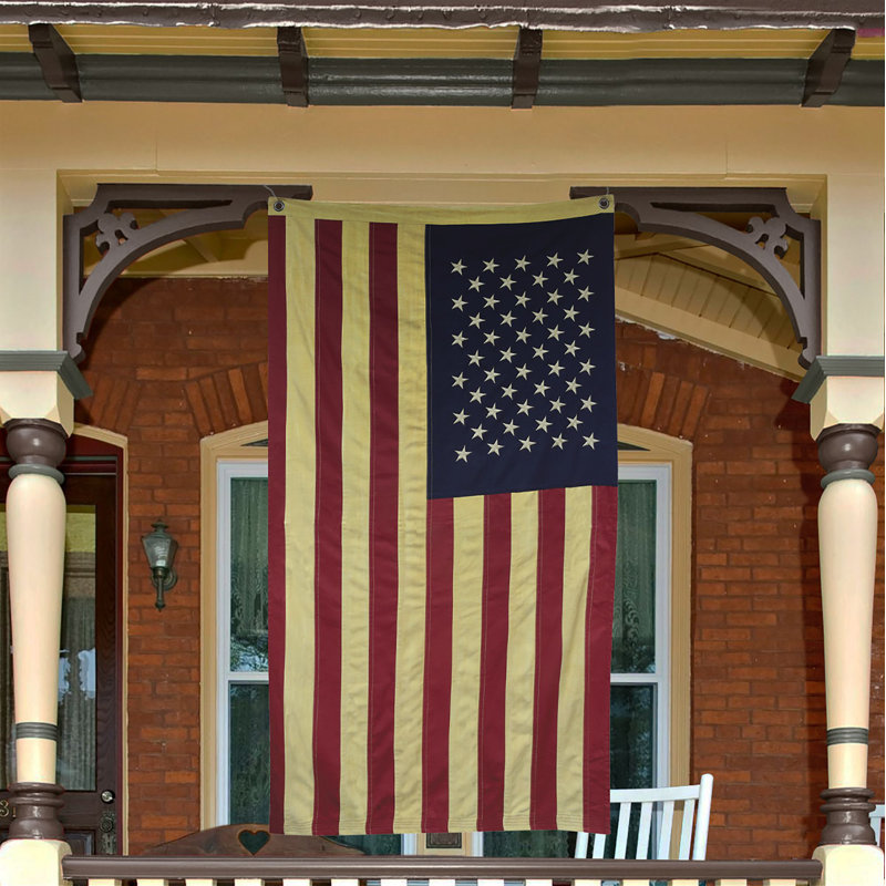 Drapeau américain vieilli 58 po