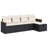 Vidaxl Garden Sofa Set Black, Cream White