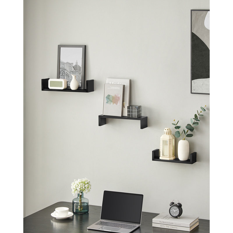 3 Piece Engineered Wood Floating Shelf