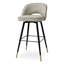 Cliff Upholstered Stool with Metal Frame-1029637396