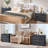 Mid-Century 3D Design 31'' W 3-Drawers Nightstands Set Of 2, Black-826887204