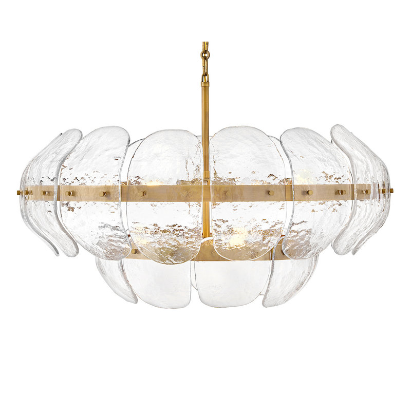 Grand lustre cylindrique à neuf lumières Lillia