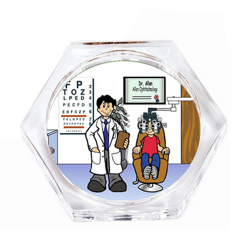 Sous-verre optometrist eye doctor