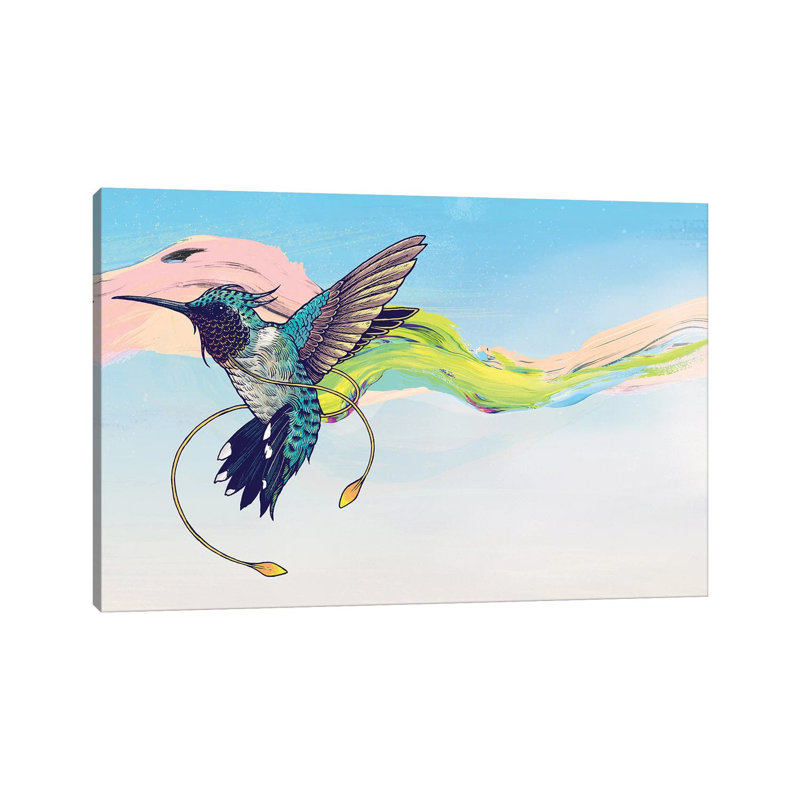 Hummingbird 1 Piece Wrapped Canvas Wall Art, 152.5 cm H x 101.5 cm W