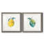 Happy Lemon - ensemble de 2 peintures encadrées-1873941321-1873941322