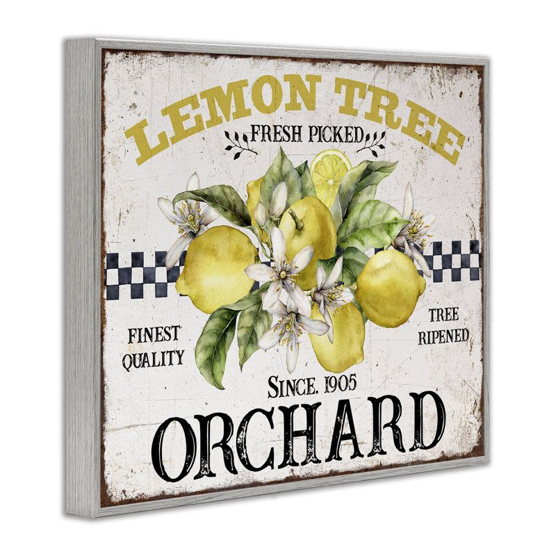 Art de la giclée au citron, Estampe numérique Farmhouse, H 24 po x l 30 po