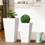 Durable Planters Set, Magnesium Oxide Tall Modern Design For Indoor Outdoor