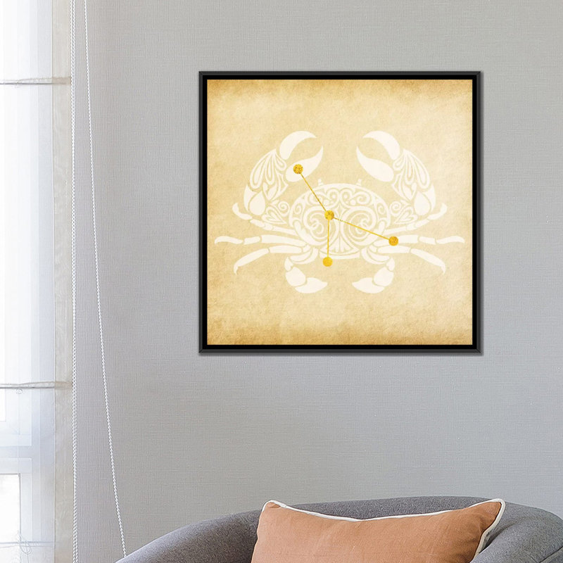 «Caring Shellfish with Constellation», impression sur toile tendue, H 26 po x l 26 po x P 1,5 po, Toile tendue, Pas de tapis