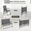Four Piece Metal Garden Sofa Set Mixed Brown Weather Resistant Outdoor Patio Seating with Cushions for Backyard Porch Balcony-19145232