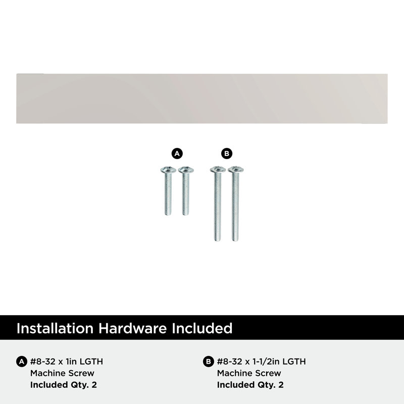 Poignée d'armoire en chrome poli 5-1 / 16 po (128 mm) Augment - paquet de 25, 5 1/16", Chrome poli