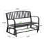 Banc coulissant en acier Freya