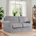 Velours gris clair