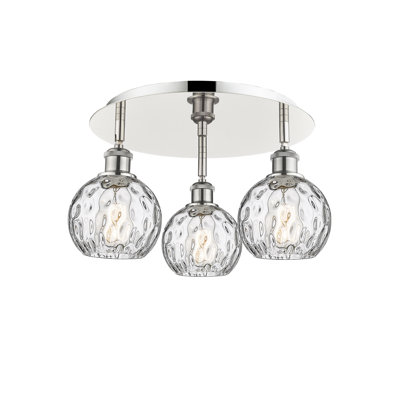 Ambrosane Glass Flush Mount