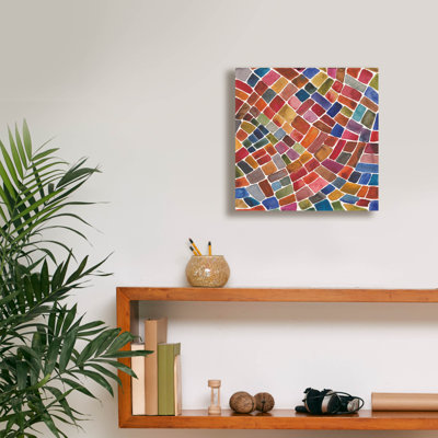  'Winding Path 2' by Cheryl Warrick Canvas Wall Art, 12" x 12"