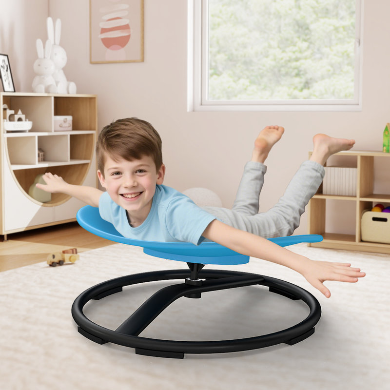Chaise sensorielle pour enfants autistes et adolescents TDAH, rotation à 360 °, capacité de 220 lb, bleu, Bleu