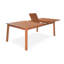 Ilysa Rectangular Eucalyptus Outdoor Dining Table With Umbrella Hole , 300cm cm W 110cm cm D