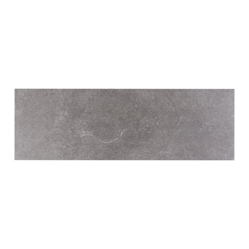 Rhetoric 8" x 24" Porcelain Stone Look Wall & Floor Tile, Composition Gray