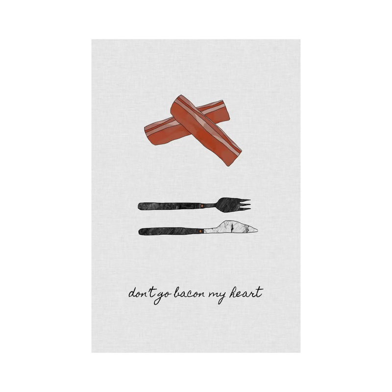 Don't Go Bacon My Heart by Orara Studio - Wrapped Canvas Print, 101.6 cm H x 66.04 cm W x 1.91 cm D