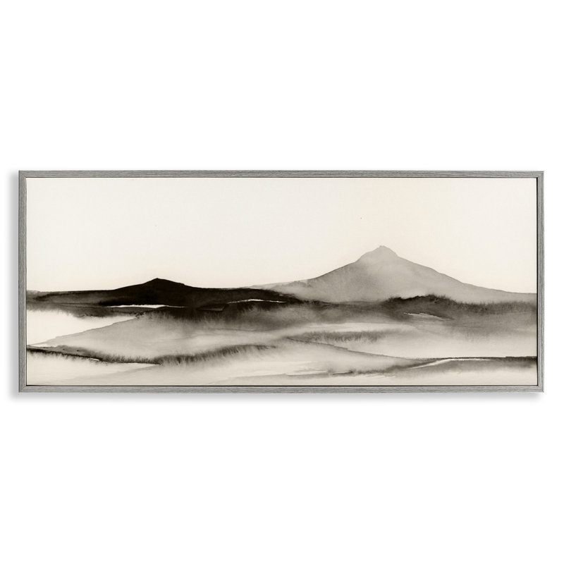 Giclée encadrée Shadows Of The Summit, design par 1x, H 13 po x l 30 po, Estampe numérique Farmhouse