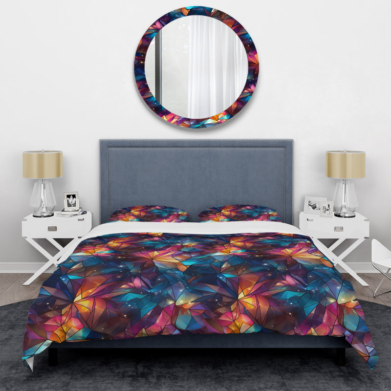 Ensemble de housse de couette en microfibre Celestial Dreams, Housse de couette pour très grand lit et 2 très