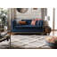 Tapis géométrique gris en laine et en coton tissé à la main Inelda-2090309024