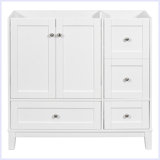 Modern Bathroom Vanity with USB Charging and Drawers
