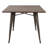 Oregon 36" Industrial-Farmhouse Dining Table In Antique And Espresso By