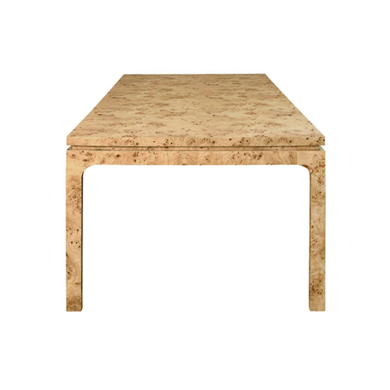 Modern Rectangular Dining Table, Brown