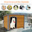 Chenil en bois massif pour grandes canines -, structure de support de pieds surélevée stable pour grands pieds-1695626405