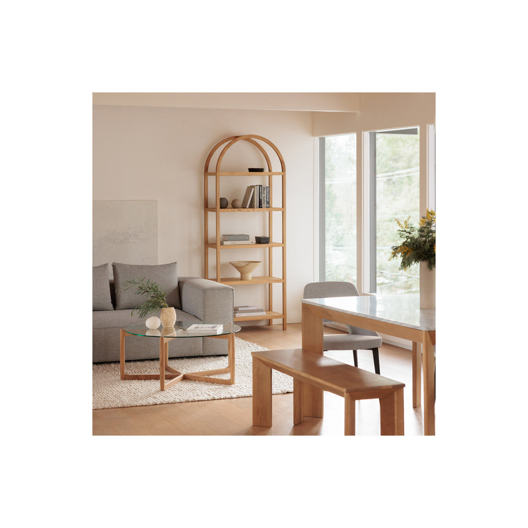 Mishra Standard Bookcase, Natural