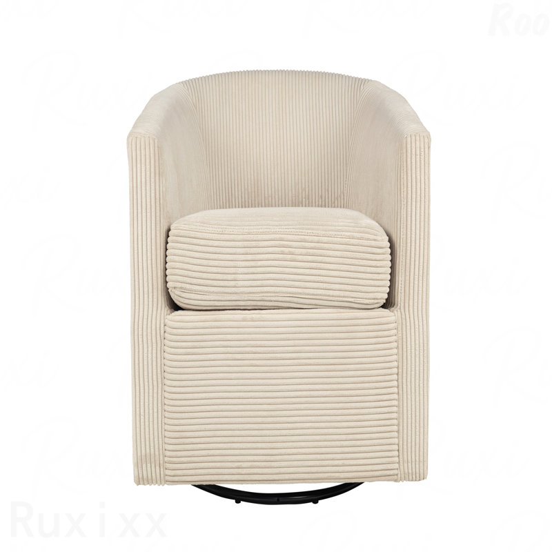 Chaise pivotante pour salon confortable, Beige