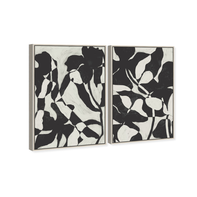 Contrast Nature Set Set by Oliver Gal, 110"H x 74"W, Silver Floater Frame