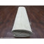 Tapis oriental 9 pi 8 po x 13 pi 4 po blanc uni, motif uni uni, en laine Ghazni filée à la main, luxuriante et moelleuse