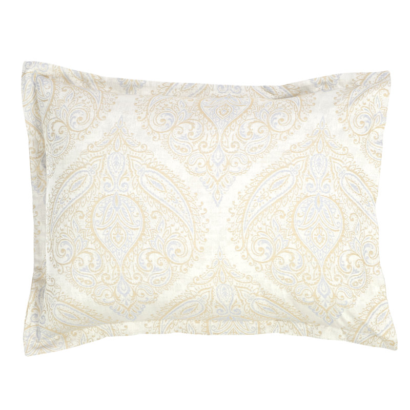 Soft Luxury Bedding Sateen Print Sham with Envelope Closure, King