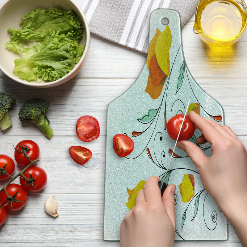 Planche à découper en verre trempé Ambesonne