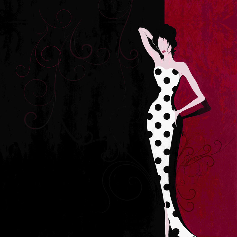 Robe à pois, H 12 po x l 12 po