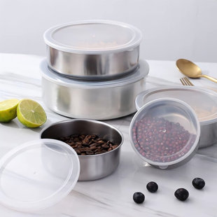 Stainless Steel 5 Piece Mixing Bowl Set