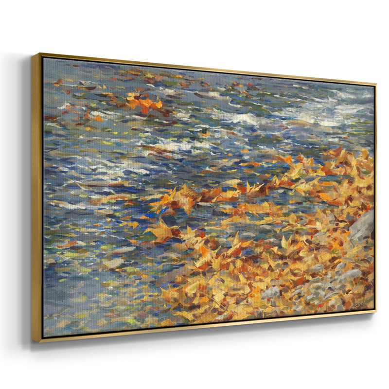 Autumn Creek, reproduction d'art sur toile encadrée, H 37 po x l 25 po x P 2 po, Or