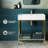 Pierre 32 Single, Freestanding, Open Shelf, Gold Metal Frame Bathroom Vanity-59097703