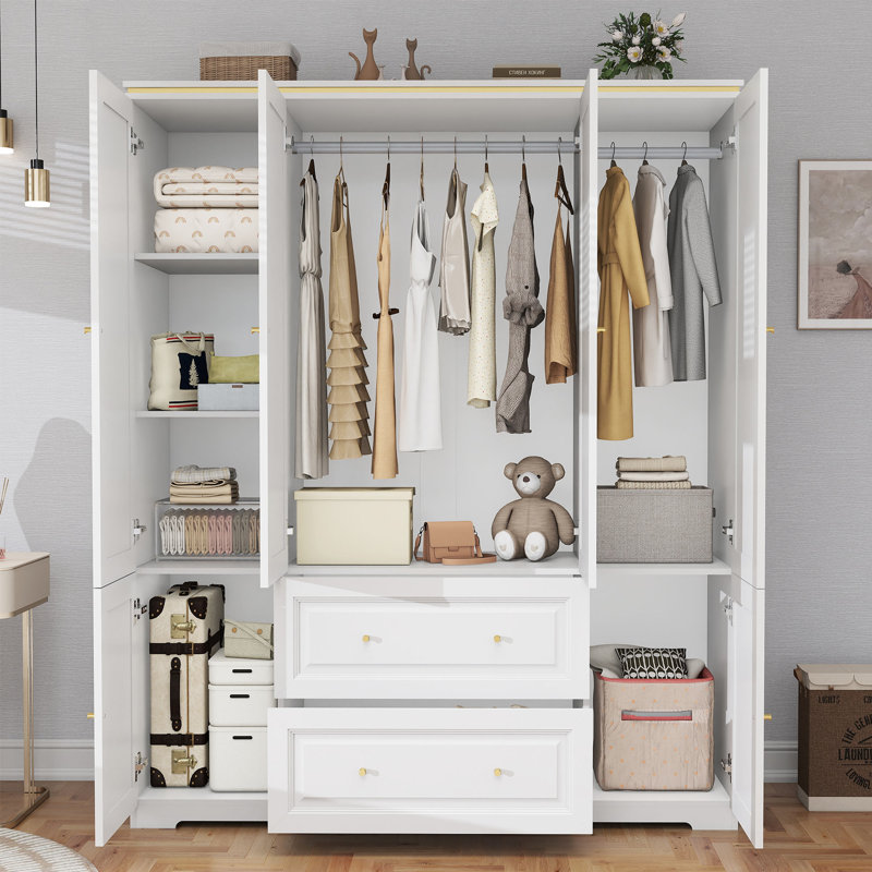Armoire penderie avec tiroirs