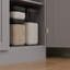 Armoire de rangement 67 po avec tablettes, gris vieilli