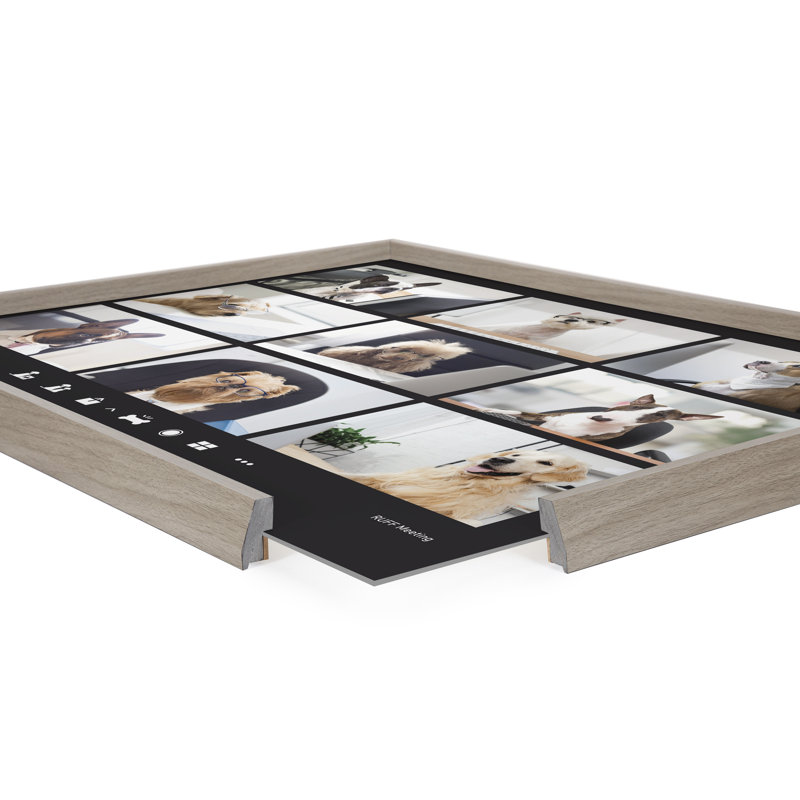 «Video Chat Dogs» par The Creative Bunch Studio, art mural en verre encadré