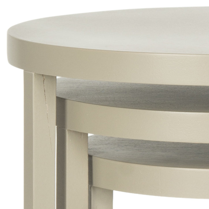 3 tables gigognes Sawyer, Gris clair