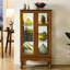 Vitrine avec éclairage, tablette diapaly avec tablettes réglables, armoire d'appoint
