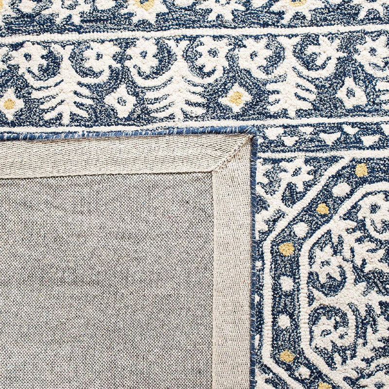 Tapis en laine et coton touffeté à la main Sebrite, Rectangle 5 pi x 8 pi
