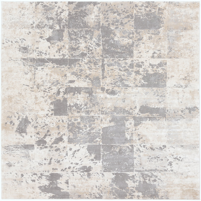 Adilynn Geometric Indoor Rug, Square 7'10"